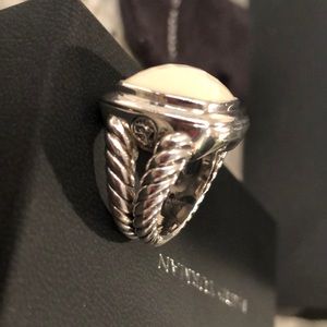 David Yurman 17mm White Agate Albion Split…